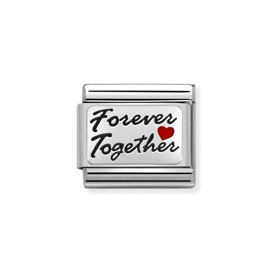 NOMINATION COMPOSABLE CLASSIC LINK FOREVER TOGETHER IN STERLING SILVER 330208/53 NOMINATION COMPOSABLE CLASSIC LINK FOREVER TOGETHER IN STERLING SILVER 330208/53