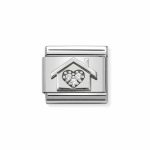 NOMINATION COMPOSABLE CLASSIC LINK HOME WITH HEART IN STERLING SILVER 330311/11