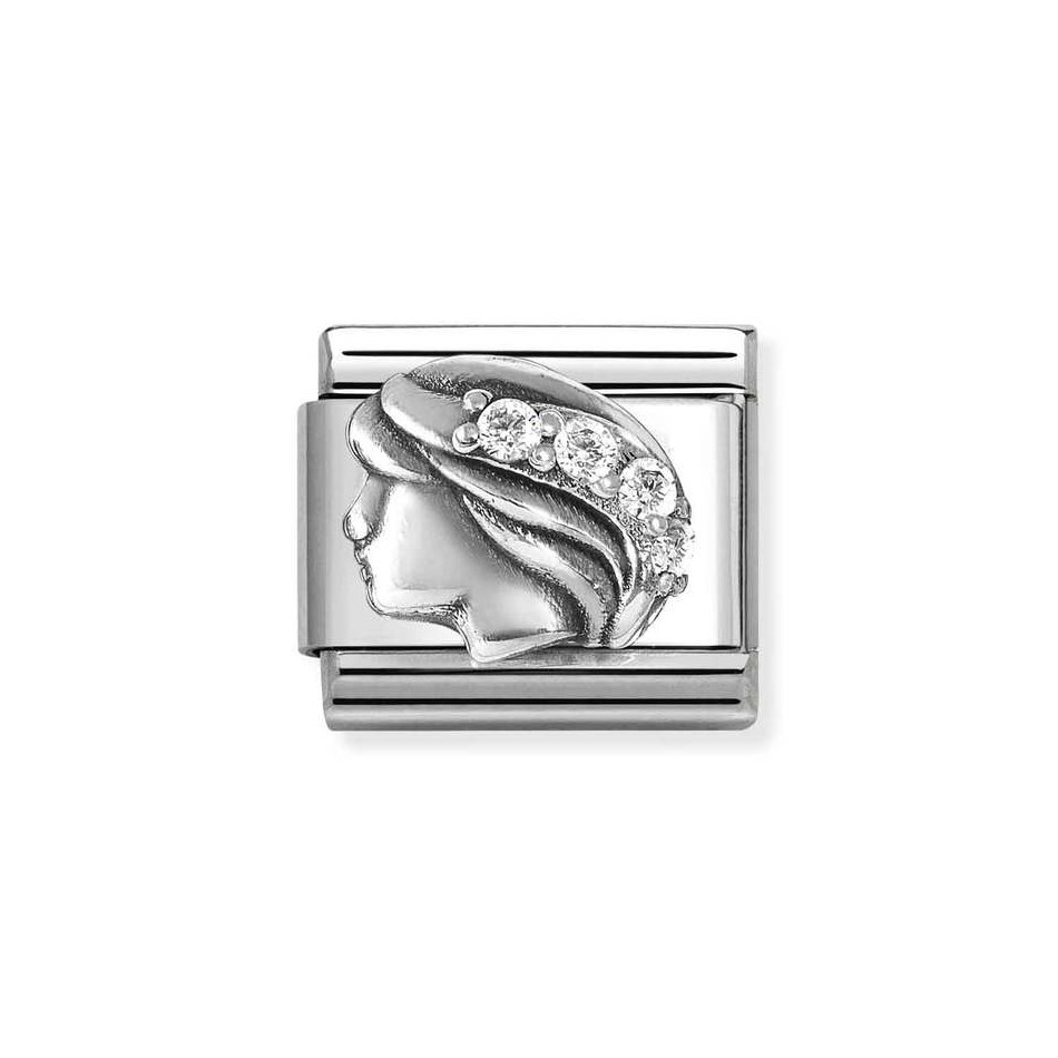 NOMINATION COMPOSABLE CLASSIC LINK VIRGO IN STERLING SILVER 330326/06 NOMINATION COMPOSABLE CLASSIC LINK VIRGO IN STERLING SILVER 330326/06