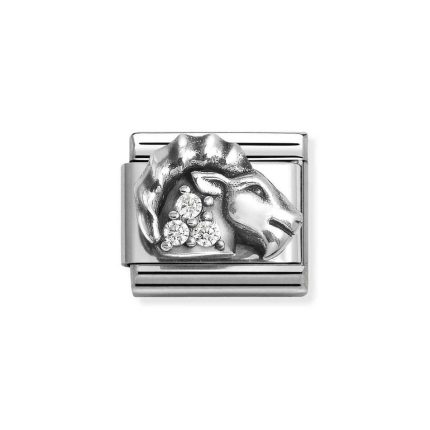 NOMINATION COMPOSABLE CLASSIC LINK CAPRICORN IN STERLING SILVER 330326/10
