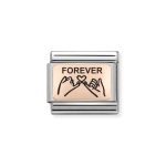 NOMINATION COMPOSABLE CLASSIC LINK FOREVER HANDS IN 9K ROSE GOLD 430111/12