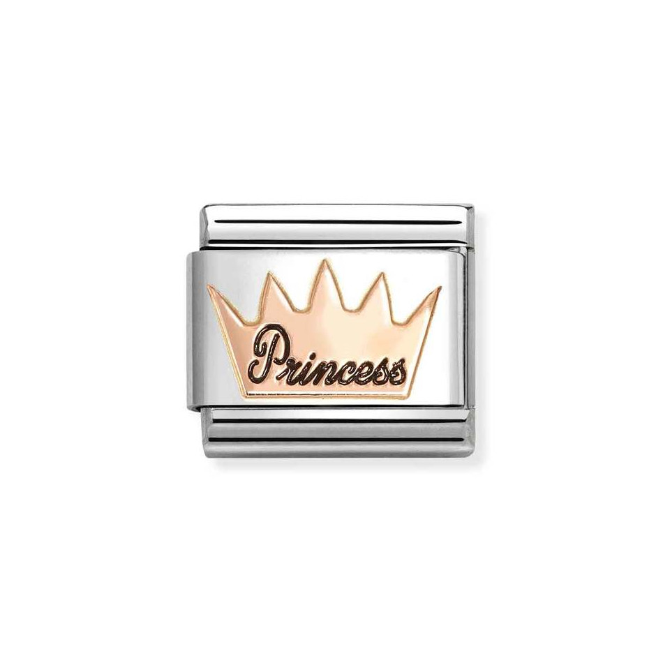 NOMINATION COMPOSABLE CLASSIC LINK CROWN PRINCESS IN 9K ROSE GOLD 430202/34 NOMINATION COMPOSABLE CLASSIC LINK CROWN PRINCESS IN 9K ROSE GOLD 430202/34