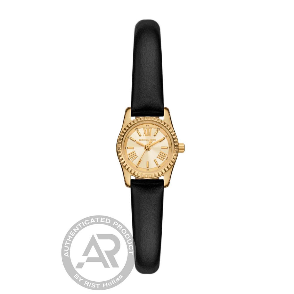 Michael Kors Lexington Black Leather Strap MK4901 Michael Kors Lexington Black Leather Strap MK4901