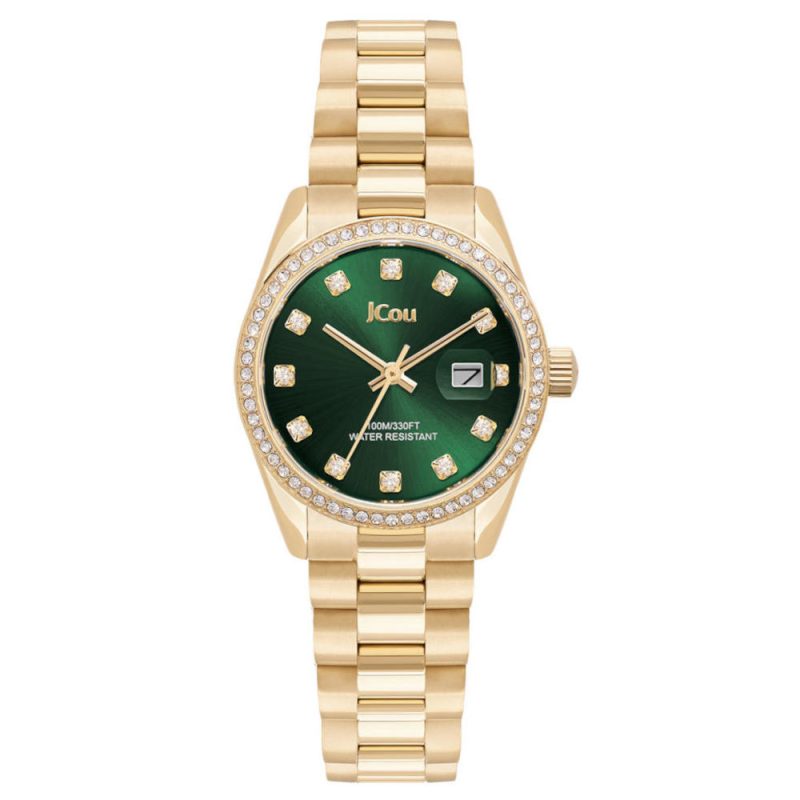 Jcou Iris Crystals Gold Stainless Steel Bracelet JU19082-5