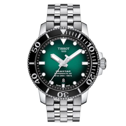 Tissot T-Sport Seastar 1000 Powermatic 80 Silver Stainless Steel Bracelet T1204071109101