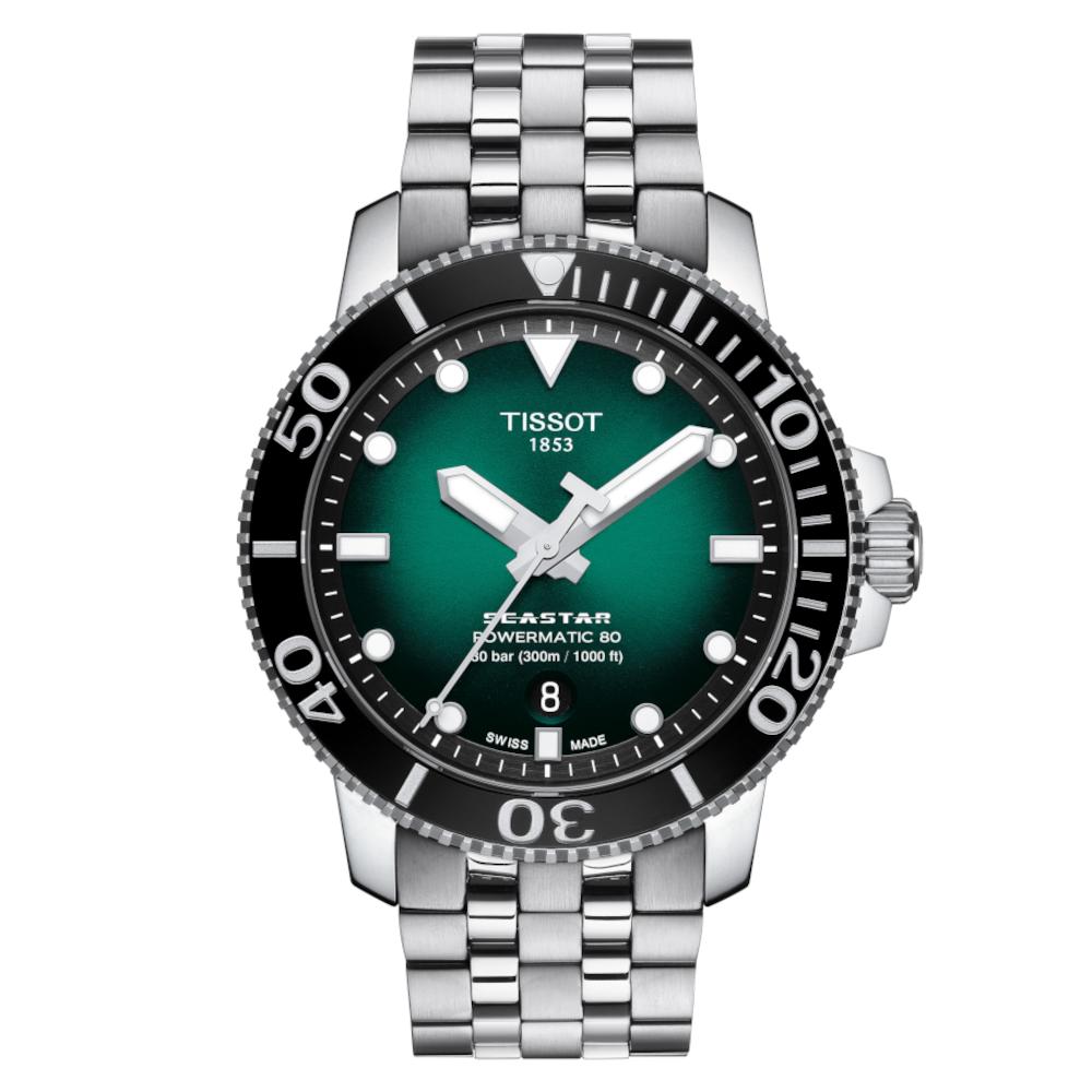 Tissot T-Sport Seastar 1000 Powermatic 80 Silver Stainless Steel Bracelet T1204071109101 Tissot T-Sport Seastar 1000 Powermatic 80 Silver Stainless Steel Bracelet T1204071109101