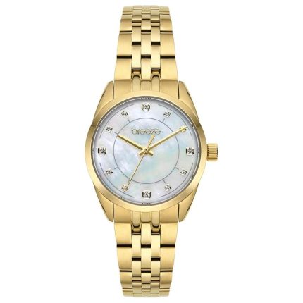 Breeze Ocealis Crystals Gold Stainless Steel Bracelet 212611.1