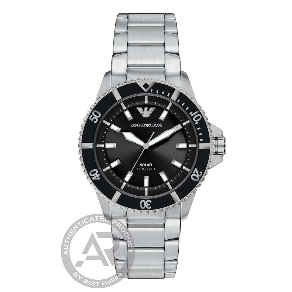 Emporio Armani World Explorer Solar Stainless Steel Bracelet AR11787 Emporio Armani World Explorer Solar Stainless Steel Bracelet AR11787
