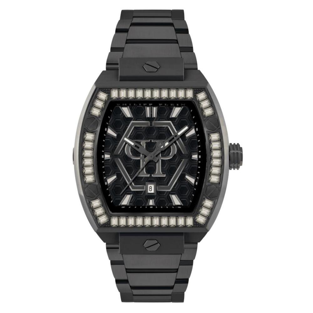 Philipp Plein The Hexagon Phantom Crystals Black Stainless Steel Bracelet PWPUA1125 Philipp Plein The Hexagon Phantom Crystals Black Stainless Steel Bracelet PWPUA1125