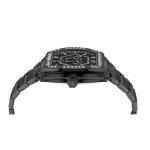 Philipp Plein The Hexagon Phantom Crystals Black Stainless Steel Bracelet PWPUA1125