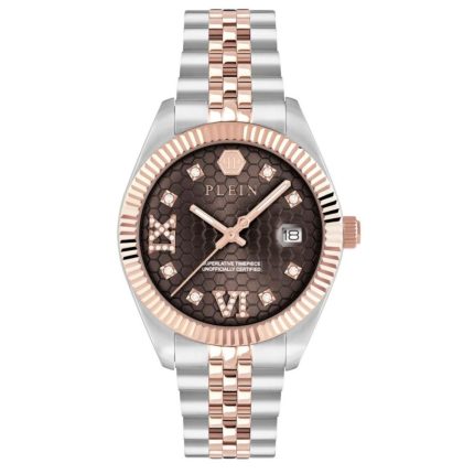 Philipp Plein Superlative Crystals Two Tone Stainless Steel Bracelet PWYFA0325