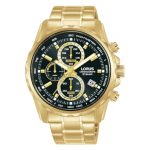 Lorus Sports Chronograph Gold Stainless Steel Bracelet RM378JX9