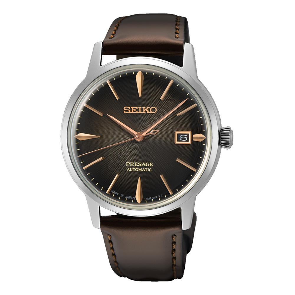 Seiko Presage Automatic Cocktail Time "The Irish Coffee" Brown Leather Strap SRPJ17J1 Seiko Presage Automatic Cocktail Time "The Irish Coffee" Brown Leather Strap SRPJ17J1