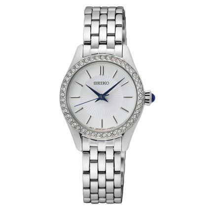 Seiko Conceptual Crystals Silver Stainless Steel Bracelet SUR539P1