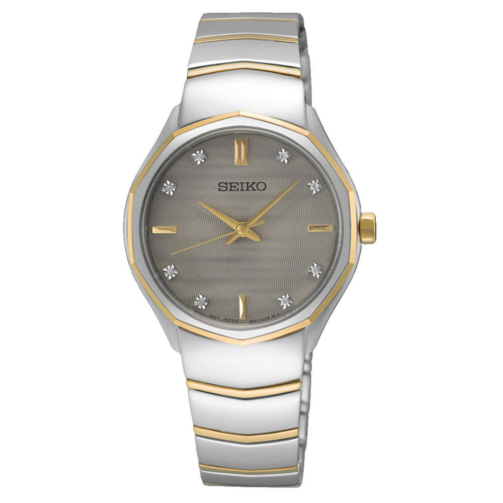Seiko Conceptual Diamond Two Tone Stainless Steel Bracelet SUR616P1 Seiko Conceptual Diamond Two Tone Stainless Steel Bracelet SUR616P1