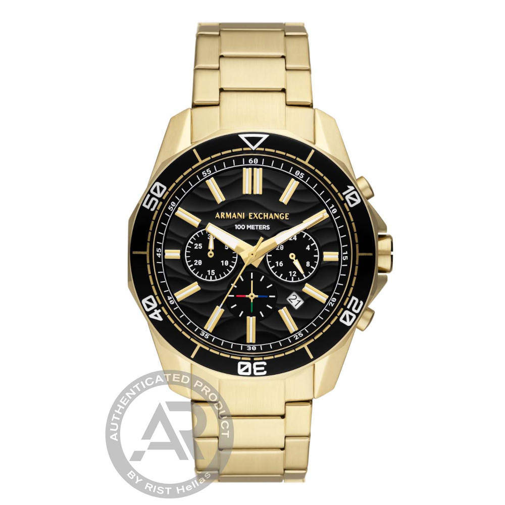 Armani Exchange Spencer Gold Stainless Steel Bracelet Chronograph AX1958 Armani Exchange Spencer Gold Stainless Steel Bracelet Chronograph AX1958