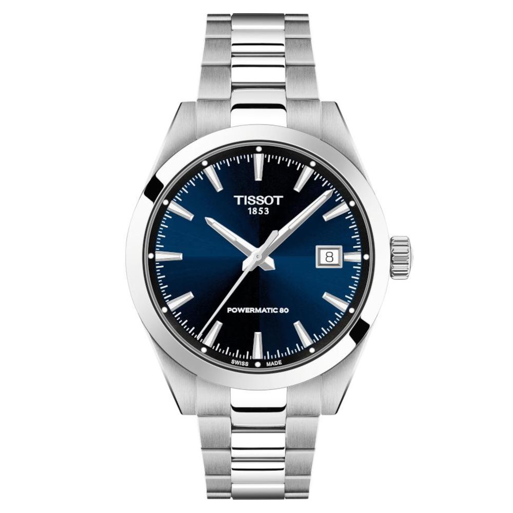 Tissot T-Classic Gentleman Powermatic 80 Automatic Silver Stainless Steel Bracelet T1658071104100